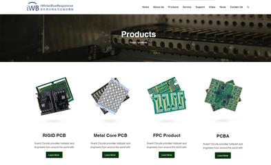 iWhiteiBlueResponsive藍(lán)色響應(yīng)式自適應(yīng)Phpcms企業(yè)網(wǎng)站模板